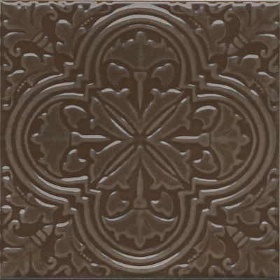 Декор Керама Марацци Фес коричневый глянцевый 15x15x0,77