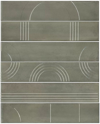 Панно Керама Марацци Мажорель зелёный глянцевый  36x28,5x1