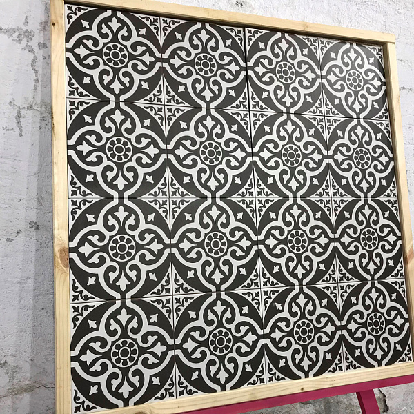 Керамогранит Etili Seramik Dorset Charcoal Black Pre-cut 45x45