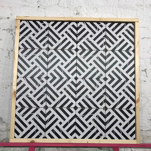 Керамогранит Etili Seramik Apollon Charcoal Black Pre-cut 45x45