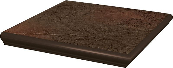 Клинкерная плитка Paradyz Semir Brown ступень наружная с капиносом