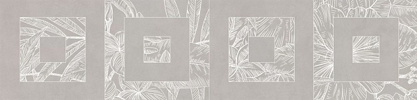 Бордюр Керама Марацци Таделакт серый матовый обрезной 60x14,5x0,9