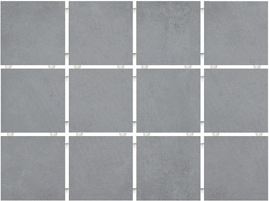 Плитка Kerama Marazzi Амальфи серый, полотно 30х40 из 12 частей 9,9х9,9