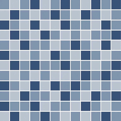 Декор Керама Марацци Темари мозаичный микс синий матовый 29,8x29,8x0,35
