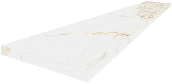 Ступень ColiseumGres Канова Уайт угловая левая 33x60