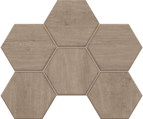 Мозаика Estima Classic Wood CW 02 Hexagon матовый 25x28,5
