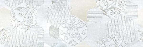 Декор Alma Ceramica Boutique 200x600 серый Глянцевый