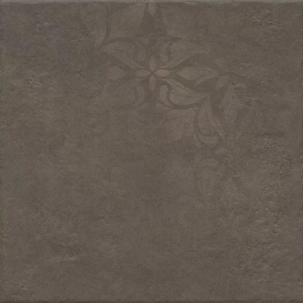 Керамогранит Керама Марацци Хадду коричневый матовый декорированный 40,2x40,2x0,8