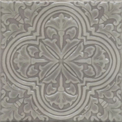 Декор Керама Марацци Фес серый глянцевый 15x15x0,77